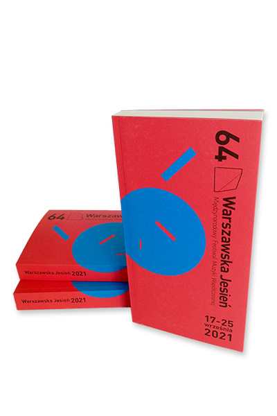 Okładka broszury międzynarodowego festiwalu muzyki współczesnej Warszawska Jesień